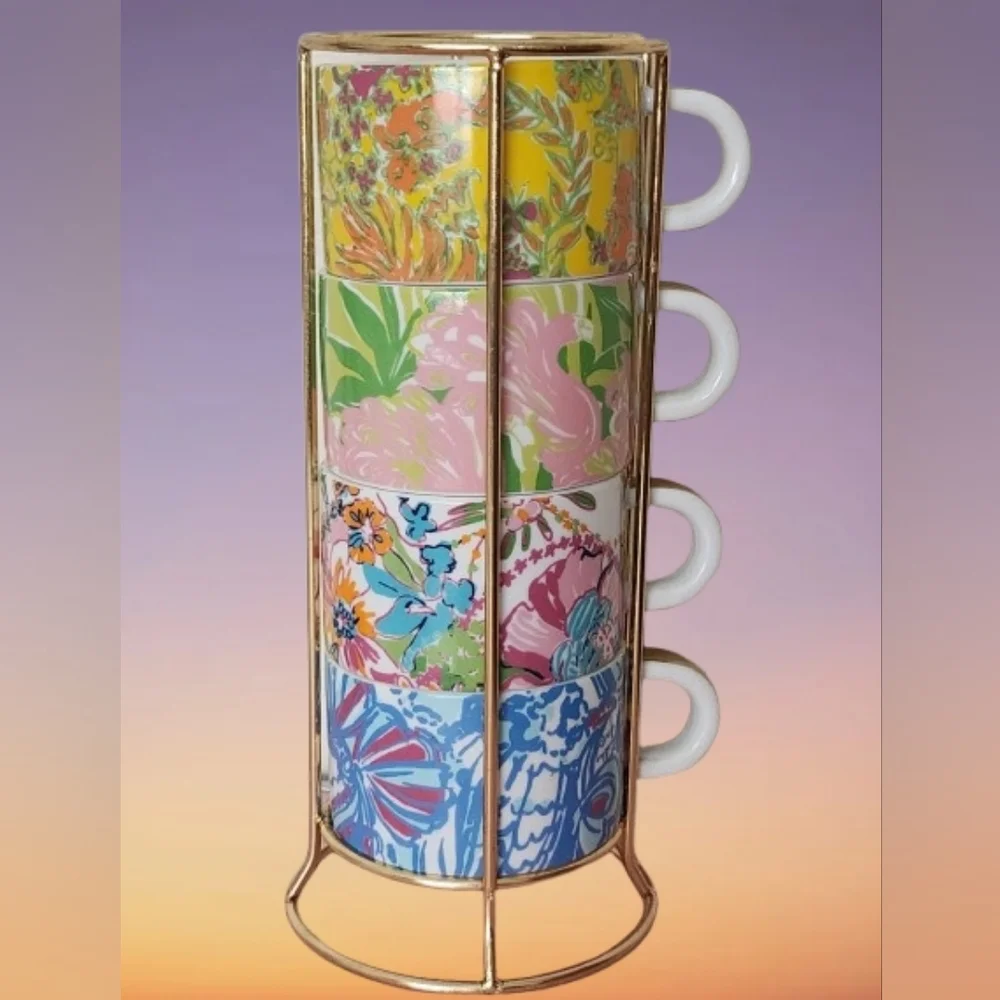 Lilly Pulitzer For Target Floral Stacking Cups